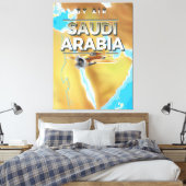  Saudi-Arabië reisposter Canvas Afdruk (Insitu (Slaapkamer))