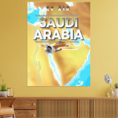  Saudi-Arabië reisposter Canvas Afdruk (Insitu (Woonkamer))