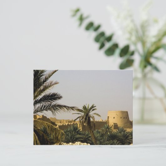 Saudi-Arabië, Riyad, Al-Diriya, oude stad Saud Briefkaart (Staand voorkant)