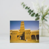 Saudi-Arabië, Riyad, moskee van Al Diriya Briefkaart (Staand voorkant)