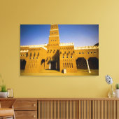 Saudi-Arabië, Riyad, moskee van Al Diriya Canvas Afdruk (Insitu (Woonkamer))