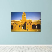 Saudi-Arabië, Riyad, moskee van Al Diriya Canvas Afdruk (Insitu (Houten vloer))