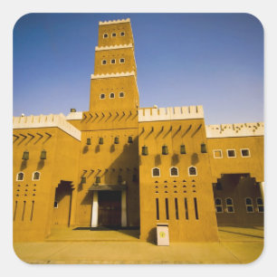 Saudi-Arabië, Riyad, Moskee van Al Diriya Vierkante Sticker