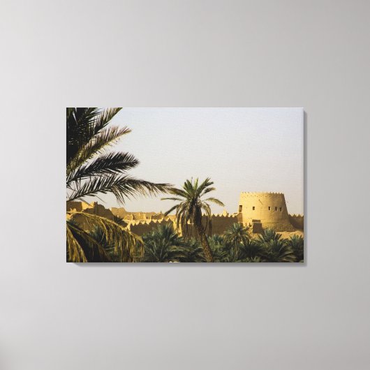 Saudi-Arabië, Riyad, oude stad Al-Diriya van Saud Canvas Afdruk (Voorkant)