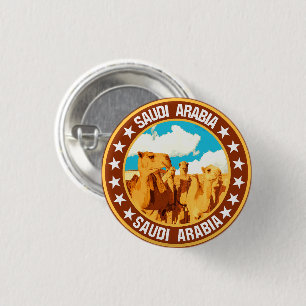 Saudi-Arabië Ronde Button 3,2 Cm