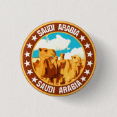 Saudi-Arabië Ronde Button 3,2 Cm (Voorkant)