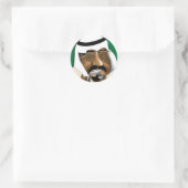 Saudi-Arabië Ronde Sticker (Tas)
