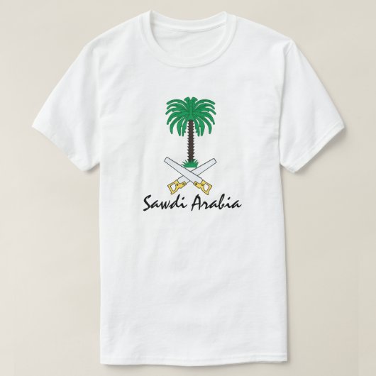 Saudi-Arabië Sawdi Emblem T-shirt (Design voorkant)