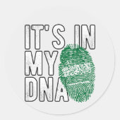 Saudi-Arabië Sleutelhanger Ronde Sticker (Voorkant)