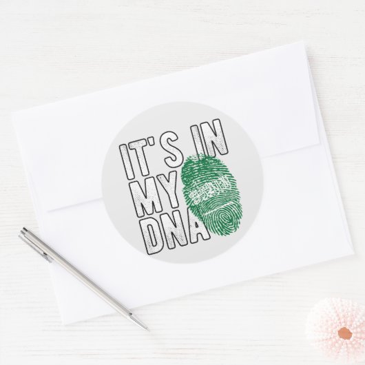 Saudi-Arabië Sleutelhanger Ronde Sticker (Envelop)