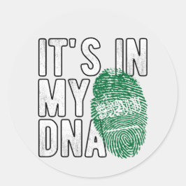 Saudi-Arabië Sleutelhanger Ronde Sticker