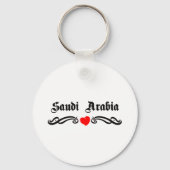 Saudi-Arabië Tattoo Style Sleutelhanger (Voorkant)