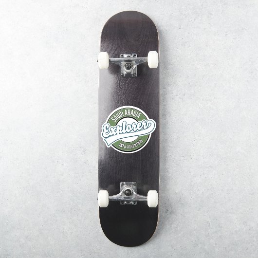 Saudi-Arabië-verkenner in avonturenlogo Sticker (Skateboard)