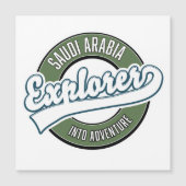 Saudi-Arabië verkenner in avontuurlijke logo (Voorkant)