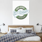 Saudi-Arabië verkenner in avontuurlijke logo Canvas Afdruk (Insitu (Slaapkamer))