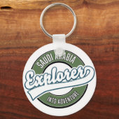 Saudi-Arabië verkenner in avontuurlijke logo Sleutelhanger (Voorkant)