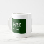 Saudi-Arabië vlag Alt2 Koffiemok (Voorkant links)