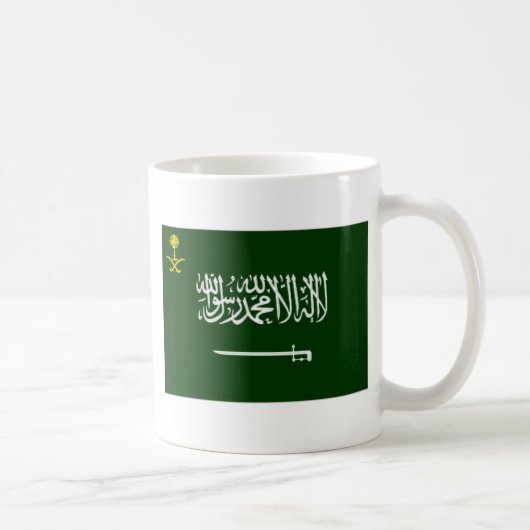 Saudi-Arabië vlag Alt2 Koffiemok (Rechts)