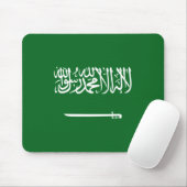 Saudi-Arabië: Vlag Mousepad Muismat (Met muis)