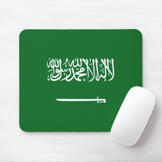 Saudi-Arabië: Vlag Mousepad Muismat (Met muis)