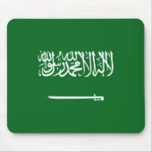 Saudi-Arabië: Vlag Mousepad Muismat (Voorkant)