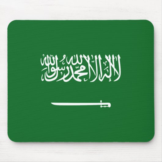 Saudi-Arabië: Vlag Mousepad Muismat (Voorkant)