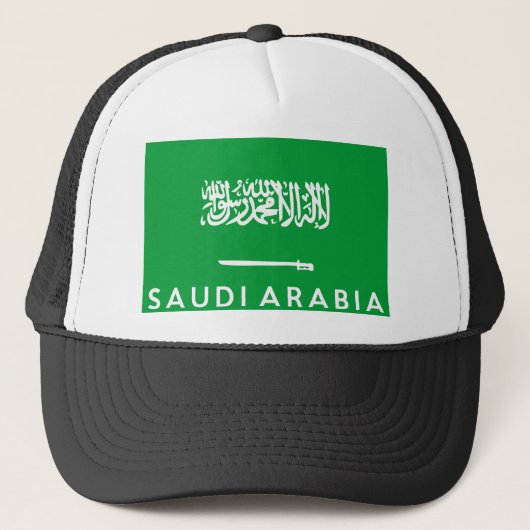 saudi - arabië - vlagland - naam trucker pet (Voorkant)