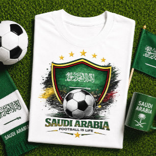 Saudi Arabië Voetbalfan Saudi Voetbal Wereldkampio T-shirt
