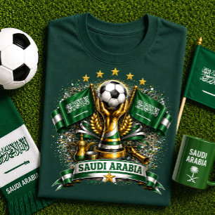 Saudi Arabië Voetbalfan Saudi Voetbal Wereldkampio T-shirt