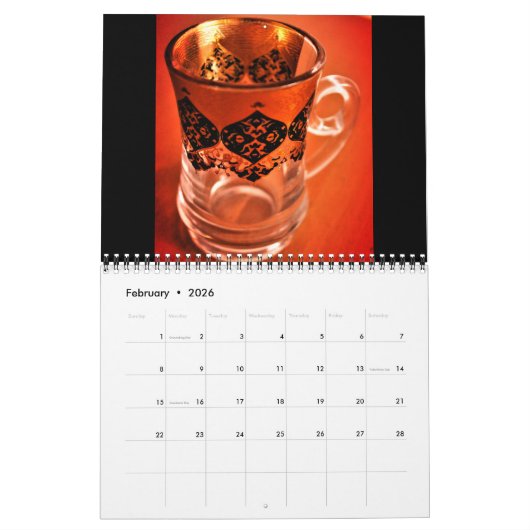 Saudi-Arabisch Design Kalender (Feb 2026)