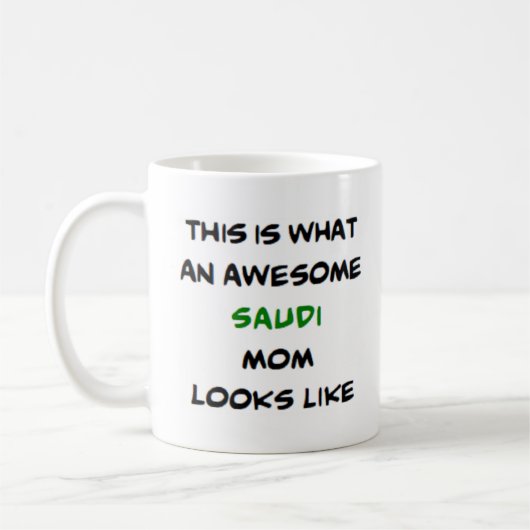 saudi mam , geweldige koffiemok (Links)