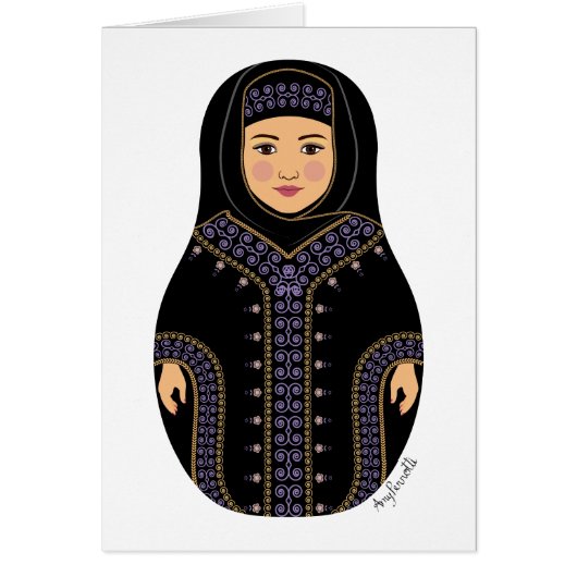 Saudi Matryoshka Kaart (Voorkant)