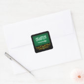 "Saudi Pride" Vierkante Sticker (Envelop)