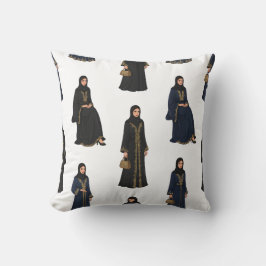 Saudi Women in  Abayas Kussen