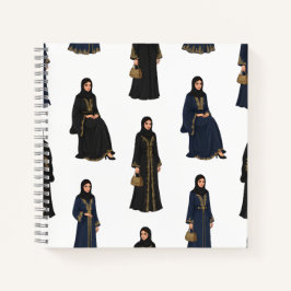 Saudi Women in Abayas Notitieboek