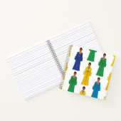 Saudi Women in Colorful dress Notitieboek (Binnen)