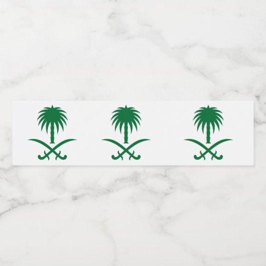 saudisch ontwerp waterfles etiket (Enkel label)