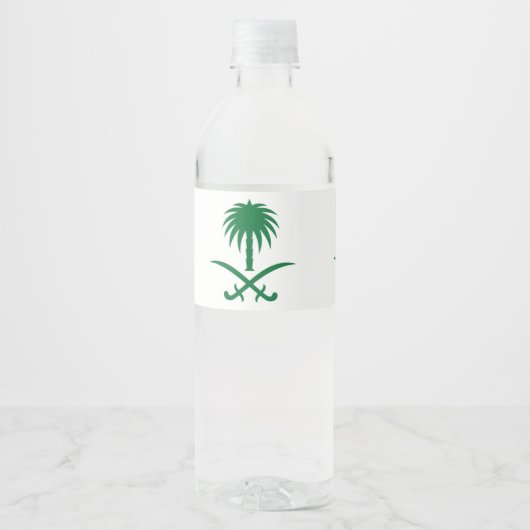 saudisch ontwerp waterfles etiket (Voorkant)
