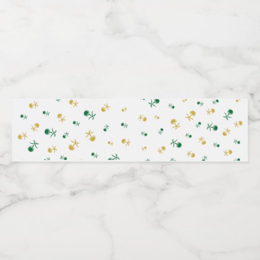 saudisch ontwerp waterfles etiket (Enkel label)