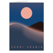 Saudische arabië reisposter. (Voorkant)