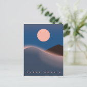 Saudische arabië reisposter. briefkaart (Staand voorkant)