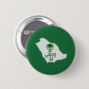 Saudische nationale dag ronde button 5,7 cm