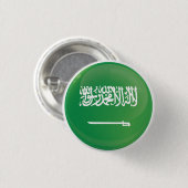 Saudische ronde-pictogramvlag ronde button 3,2 cm (Voorkant /achterkant)