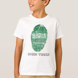 Saudische vingerafdrukvlag t-shirt