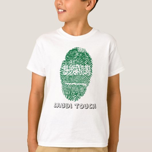 Saudische vingerafdrukvlag t-shirt (Voorkant)