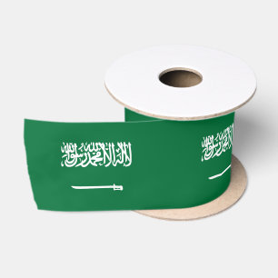 Saudische vlag en Saoedi-Arabië reizen, vakantie/s Satijnen Lint