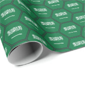 Saudische vlag Honingcomb Wrappapier Cadeaupapier (Rol Hoek)