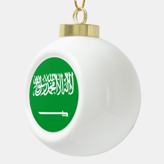 Saudische vlag keramische bal ornament (Rechts)
