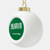 Saudische vlag keramische bal ornament (Rechts)