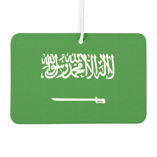 Saudische vlag luchtverfrisser (Achterkant)